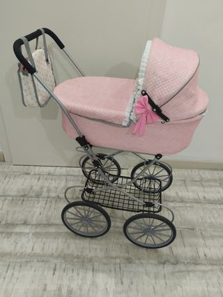 Carrito de bebé rosa 91 cm
