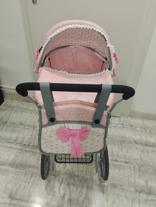 Carrito de bebé rosa 91 cm