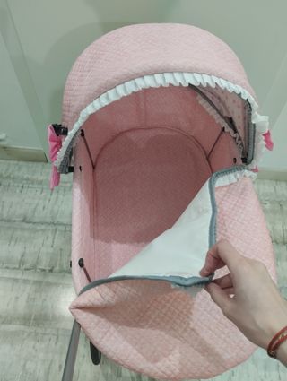 Carrito de bebé rosa 91 cm