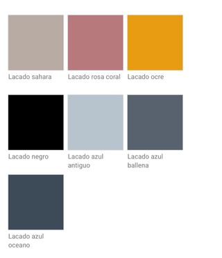 Tocador moderno metal y madera