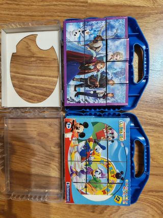 Pack 3 Puzzles Cubos Disney Frozen Mickey