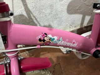 Bicicleta Infantil Minnie Rosa