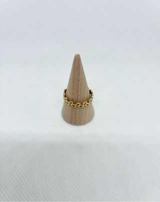 Anillo Ajustable de acero Dorado Nuevo