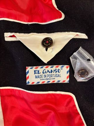 Abrigo Militar El Ganso Azul Marino Talla M