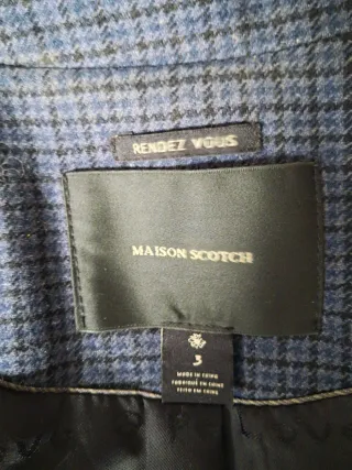 Chaqueta cuadros Maison Scotch T3