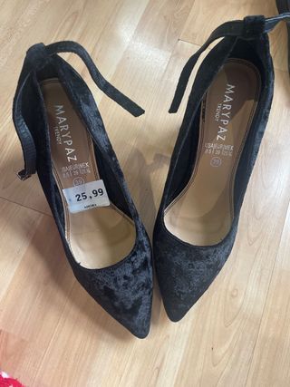 Zapatos tacón Marypaz negros talla 39