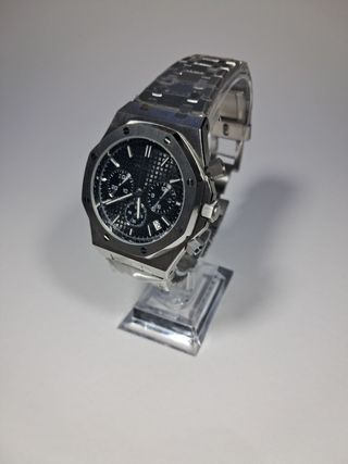 Reloj Seiko Mod VK63 Estilo AP Negro