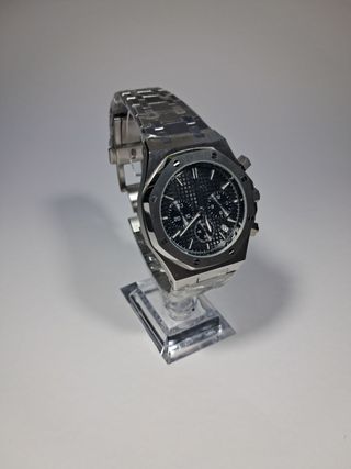 Reloj Seiko Mod VK63 Estilo AP Negro