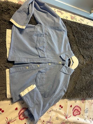 Camisa cropped Zara azul celeste Talla XS