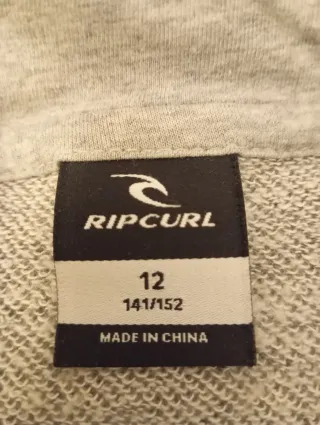 Sudadera Rip Curl Gris Talla 12 Años