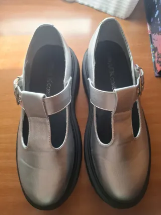 Zapatos plataforma Kracs plateados