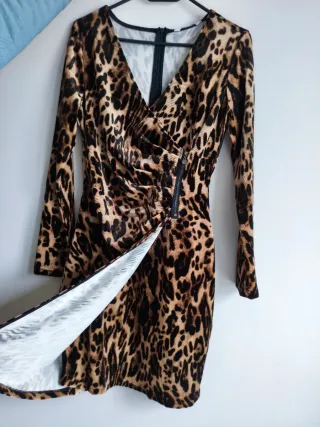 Vestido animal print Jus d'orange Talla L