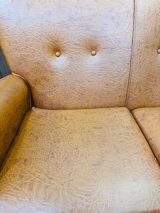 Sofá de 2 plazas en piel sintética