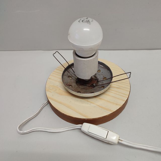 Lámpara Sobremesa Globo Cristal