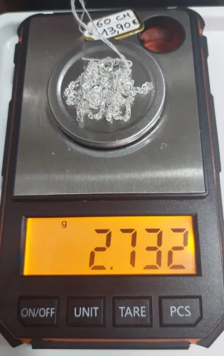 Cadena de Plata de Ley de 60cm