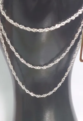 Cadena de Plata de Ley de 60cm