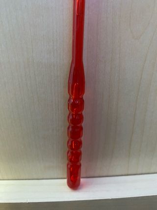 Spatola per crêpes in plastica rossa