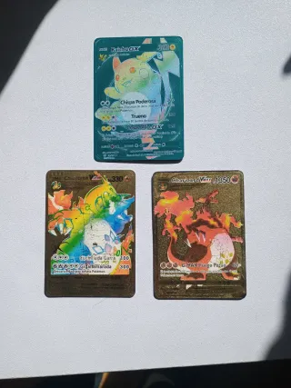 Cartas Pokémon Metálicas GX y VMAX