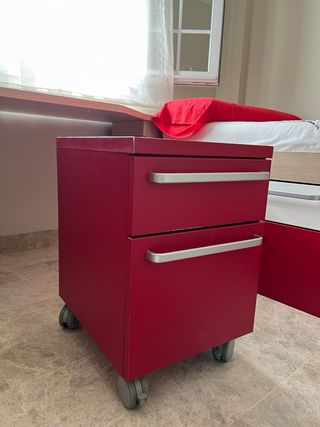 Conjunto juvenil cama y escritorio