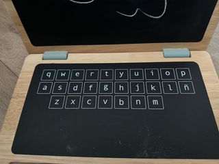 Pizarra Infantil Madera Ordenador