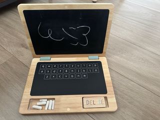 Pizarra Infantil Madera Ordenador