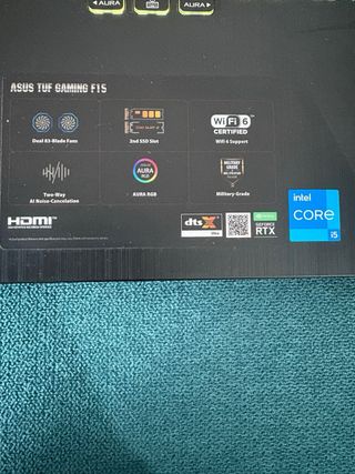 Portátil ASUS TUF Gaming F15 RTX 3050