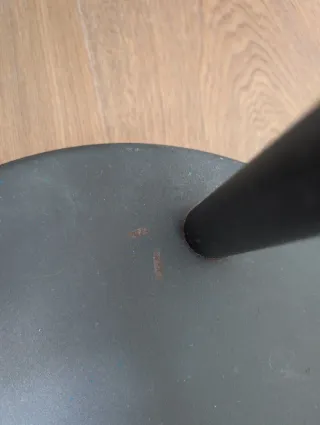 Lámpara de pie metálica gris