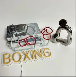Lampada Neon Led "BoxingBlu e Rosso