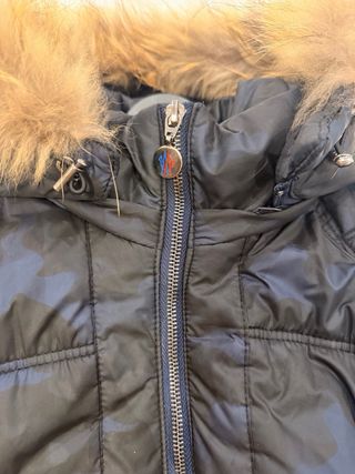 Chaqueta Moncler Camuflaje con Capucha y Pelo