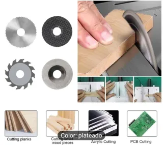 Mini sierra de mesa ajustable