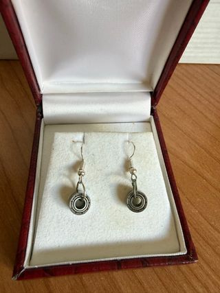 Pendientes Aro Plata Motera