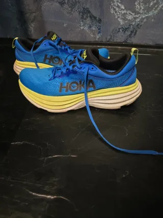 Hoka Bondi 8 Scarpe da Corsa Blu/Giallo originali