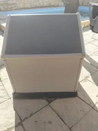 Caseta perro grande beige/gris