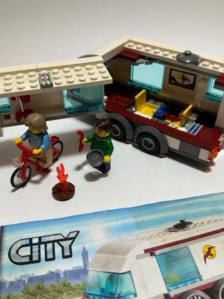 Lego City 4435 Coche Caravana, Caja Instrucciones