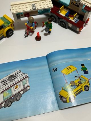 Lego City 4435 Coche Caravana, Caja Instrucciones
