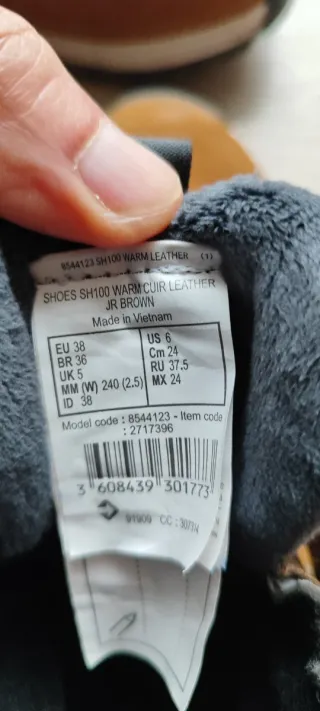 Botas Nieve Quechua Niño Impermeables Talla 38