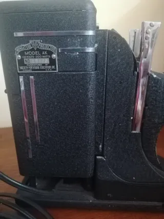 Proyector Diapositivas Antiguo Negro/Plata