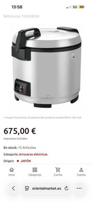 Olla Arrocera Eléctrica Tiger