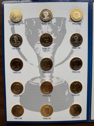 Colección Monedas Real Madrid 30 Ligas