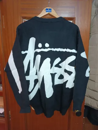 Suéter Stussy Negro/Gris