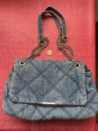 Bolso vaquero Stradivarius azul