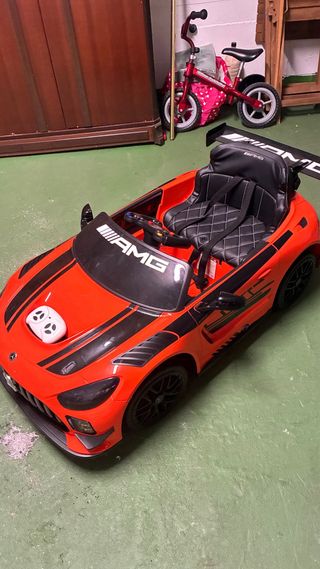 Coche infantil Mercedes AMG naranja
