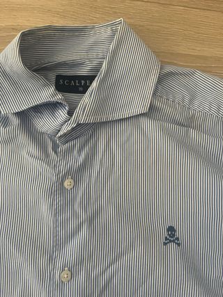 Camisa Scalpers Rayas Azules Talla 39