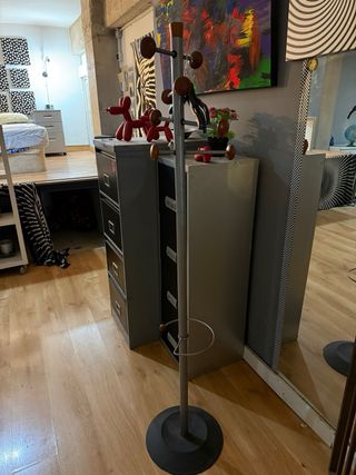 Archivadores metálicos + perchero industrial: LOTE