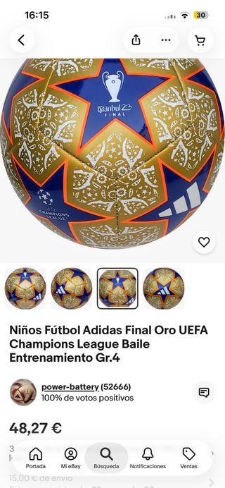 Balón Champions League Estambul 2023 Adidas