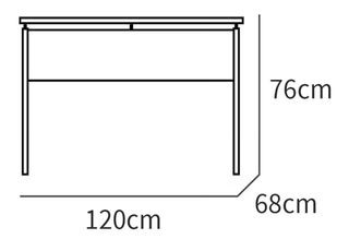 Escritorio Briebe Madera y Metal