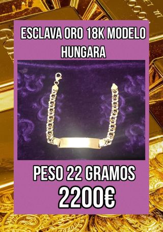 Esclava Oro 18K Modelo Hungara