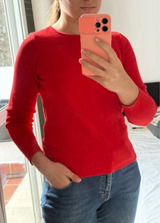 Jersey Rojo Vero Moda Mujer Talla M