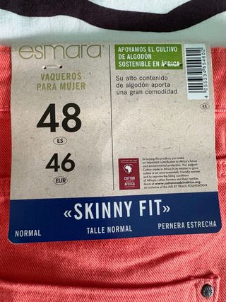 Pantalón mujer color salmón