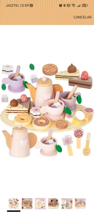 Set de Té Madera Nene Toys